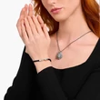 Kép 2/2 - Thomas Sabo fekete fonott bőr karkötő - A2147-682-11-L17