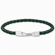 Kép 1/2 - Thomas Sabo zöld fonott bőr karkötő - A2147-682-6-L15