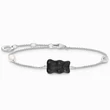 Kép 1/3 - Thomas Sabo x HARIBO fekete gumimaci karlánc gyönggyel - A2151-052-11