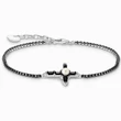 Kép 1/2 - Thomas Sabo ezüst karkötő fekete cirkónia kereszttel - A2173-167-11-L19V