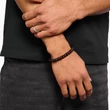 Kép 2/2 - Thomas Sabo 9 mm obszidián, piros tigrisszem gyöngyös férfi karkötő - A2196-806-7-L17