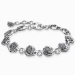 Kép 1/3 - Thomas Sabo ezüst rózsák unisex karkötő - A2197-637-21-L19V