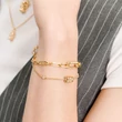 Kép 2/2 - Thomas Sabo x HARIBO sárga arany gumimaci karkötő - A2203-414-39-L19V