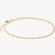 Kép 1/3 - Thomas Sabo Figaro aranyozott karkötő - A2207-413-39-L19V