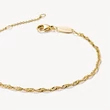 Kép 2/3 - Thomas Sabo Szingapúr aranyozott karkötő - A2208-413-39-L19V