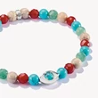 Kép 2/3 - Thomas Sabo színes gyöngyös védelmező szem karkötő - A2210-058-7