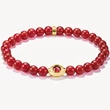 Kép 1/3 - Thomas Sabo piros gyöngyös aranyozott védelmező szem karkötő - A2210-414-10