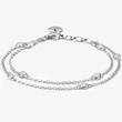 Kép 1/3 - Thomas Sabo dupla ezüst karkötő cirkónia kövekkel - A2216-051-14