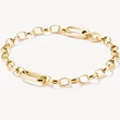 Kép 1/3 - Thomas Sabo Connect Link aranyozott charmgyűjtő karkötő nyitható láncszemmel - C1202-413-39-L17