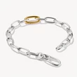 Kép 2/3 - Thomas Sabo Connect Link ezüst charmgyűjtő karkötő sárga arany nyitható láncszemmel - C1204-413-7-L19