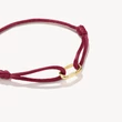 Kép 2/3 - Thomas Sabo piros textilkarkötő aranyozott nyitható láncszemmel - C1210-413-50