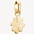 Kép 1/3 - Thomas Sabo Connect sárga arany négylevelű lóhere charm - CC1202-413-39