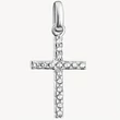 Kép 1/3 - Thomas Sabo Connect cirkónia köves ezüst kereszt charm - CC1203-051-14