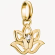Kép 1/3 - Thomas Sabo Connect sárga arany lótuszvirág charm - CC1204-414-14