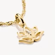 Kép 2/3 - Thomas Sabo Connect sárga arany lótuszvirág charm - CC1204-414-14
