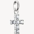 Kép 1/3 - Thomas Sabo Connect cirkónia köves ezüst kereszt charm - CC1206-051-14