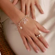 Kép 3/3 - Thomas Sabo Connect rózsaszín cirkónia köves ezüst kereszt charm - CC1206-051-9