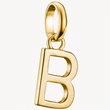 Kép 1/3 - Thomas Sabo Connect sárga arany "B" betű charm - CC1208-413-39