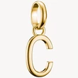 Kép 1/3 - Thomas Sabo Connect sárga arany "C" betű charm - CC1209-413-39