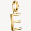 Kép 1/3 - Thomas Sabo Connect sárga arany "E" betű charm - CC1211-413-39