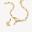 Kép 2/3 - Thomas Sabo Connect sárga arany "F" betű charm - CC1212-413-39