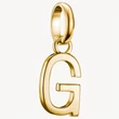Kép 1/3 - Thomas Sabo Connect sárga arany "G" betű charm - CC1213-413-39