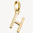 Kép 1/3 - Thomas Sabo Connect sárga arany "H" betű charm - CC1214-413-39