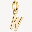 Kép 1/3 - Thomas Sabo Connect sárga arany "W" betű charm - CC1229-413-39