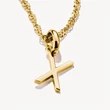 Kép 2/3 - Thomas Sabo Connect sárga arany "X" betű charm - CC1230-413-39