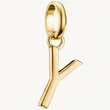Kép 1/3 - Thomas Sabo Connect sárga arany "Y" betű charm - CC1231-413-39