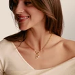 Kép 3/3 - Thomas Sabo Connect cirkónia köves sárga arany kulcs charm - CC1241-414-14