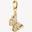 Kép 1/3 - Thomas Sabo Connect sárga arany pillangó charm - CC1265-427-14