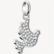 Kép 1/3 - Thomas Sabo Connect cirkónia köves ezüst galamb charm - CC1267-051-14