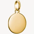 Kép 1/3 - Thomas Sabo Connect gravírozható, kör alakú sárga arany charm - CC1271-413-39