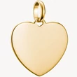 Kép 1/3 - Thomas Sabo Connect gravírozható, szív alakú sárga arany charm - CC1274-413-39