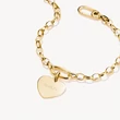 Kép 2/3 - Thomas Sabo Connect gravírozható, szív alakú sárga arany charm - CC1274-413-39