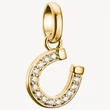 Kép 1/3 - Thomas Sabo Connect cirkónia köves sárga arany patkó charm - CC1280-414-14