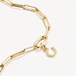 Kép 2/3 - Thomas Sabo Connect cirkónia köves sárga arany patkó charm - CC1280-414-14