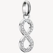 Kép 1/3 - Thomas Sabo Connect cirkónia köves ezüst végtelen jel charm - CC1284-051-14