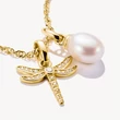 Kép 2/3 - Thomas Sabo Connect cirkónia köves sárga arany szitakötő charm - CC1285-414-14
