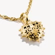 Kép 3/4 - Thomas Sabo Connect fekete cirkónia köves sárga arany szív charm - CC1286-995-11