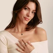 Kép 4/4 - Thomas Sabo Connect fekete cirkónia köves sárga arany szív charm - CC1286-995-11