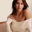 Kép 3/3 - Thomas Sabo Connect cirkónia köves ezüst fekete masni charm - CC1288-691-11