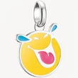 Kép 1/4 - Thomas Sabo Connect SMILEYWORLD® sárga nevető emoji charm - CC1295-664-7