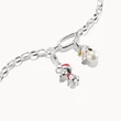 Kép 2/3 - Thomas Sabo  Mikulás Snoopy és Woodstock egy gyöngyön PEANUTS Connect charm - CC1308-427-14