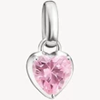 Kép 1/4 - Thomas Sabo januári születésköves rózsaszín szív charm - CC1329-051-9