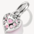 Kép 2/4 - Thomas Sabo januári születésköves rózsaszín szív charm - CC1329-051-9