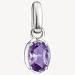 Kép 1/4 - Thomas Sabo februári születésköves ovális lila charm - CC1330-051-13