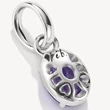 Kép 2/4 - Thomas Sabo februári születésköves ovális lila charm - CC1330-051-13
