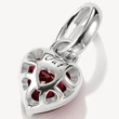 Kép 2/4 - Thomas Sabo júliusi születésköves piros szív charm - CC1335-051-10